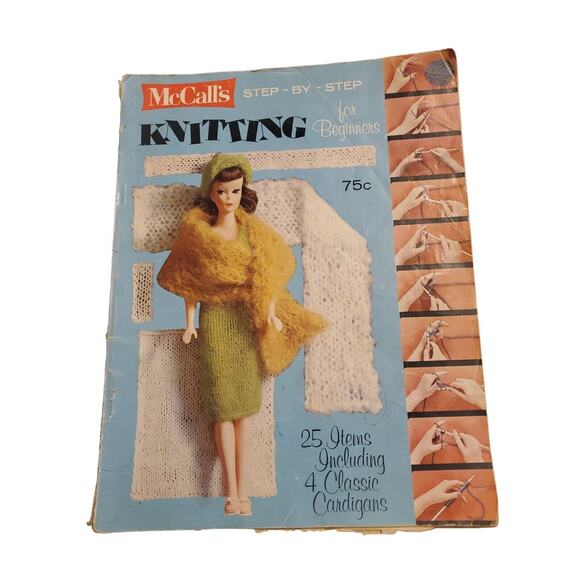 McCall's Knitting For Beginners, (1965) | Vintage Knitting, Patterns - Picture 1 of 3